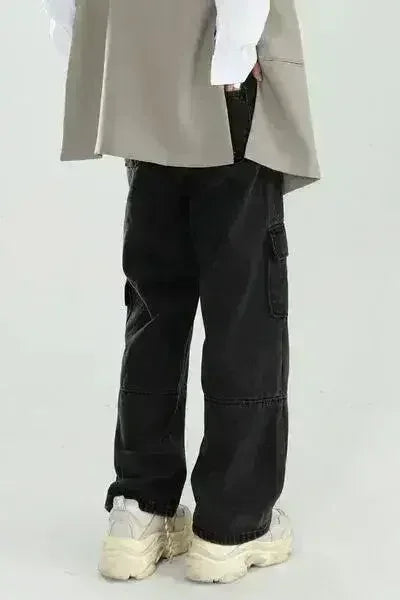 Baggy Cargo Jeans – Cotton Utility Pants with Relaxed Fit - Femstylo