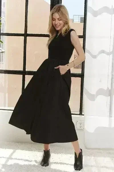 ADORA V-Neck Cap Sleeve Dress - Femstylo