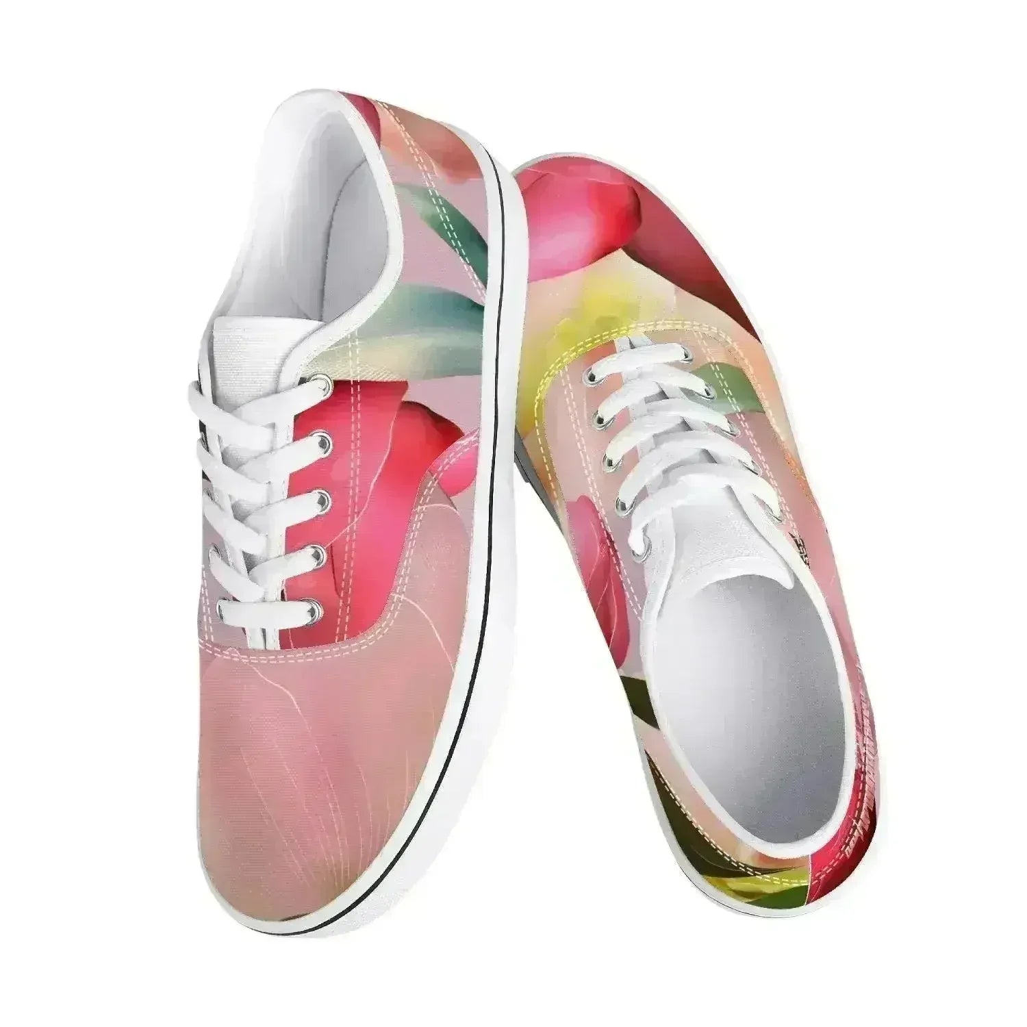 Jacki Easlick Floral Garden Print Canvas Sneakers - Femstylo