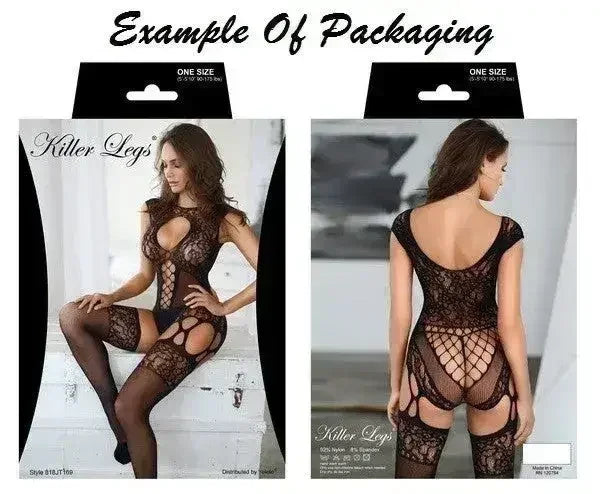 Open Net Thong Cut Teddy Fishnet Bodysuit - Femstylo