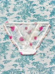 White Mesh Strawberry Panty - Femstylo