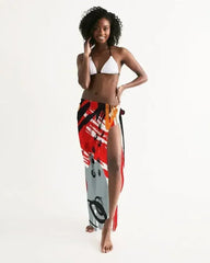 Sheer Sarong Swimsuit Cover Up Wrap / Circular Multicolor - Femstylo