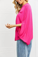 HotPink One Shoulder Top - Versatile Sizes S-3XL | Femstylo - Femstylo
