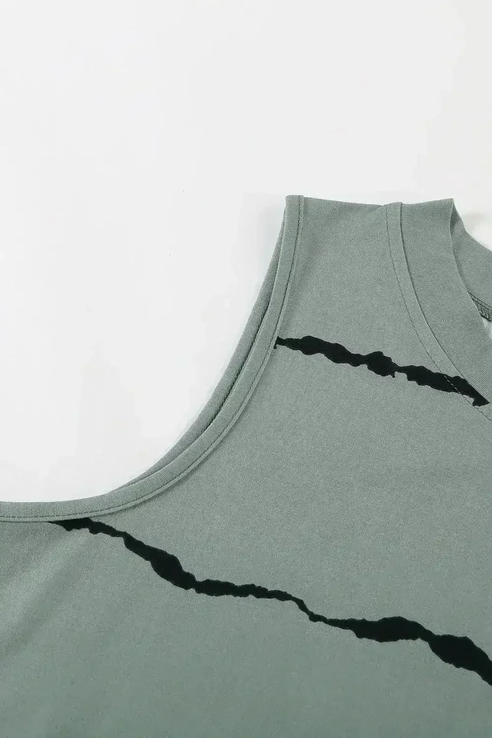 Apricot Allover Leopard Print Round Neck Tank Top - Femstylo