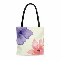 Floral Beach Tote - Double-Sided Print Polyester Bag | Femstylo - Femstylo