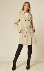 Spring/Summer Military Double Breasted Trench Coat (9049-SP) - Femstylo