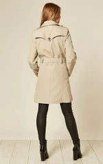 Spring/Summer Military Double Breasted Trench Coat (9049-SP) - Femstylo