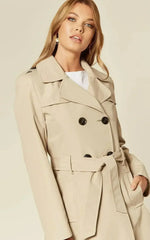 Spring/Summer Military Double Breasted Trench Coat (9049-SP) - Femstylo