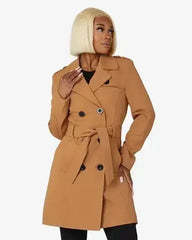 Spring/Summer Military Double Breasted Trench Coat (9049-SP) - Femstylo