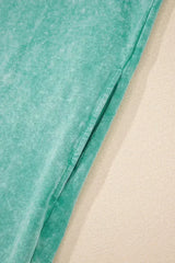 Beau Blue Mineral Wash Pocket Tank Mini Dress - Femstylo