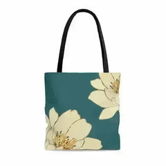 Green Floral Beach Shopper Tote Bag Medium - Femstylo