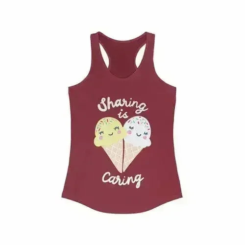 Sharing is Caring Racerback Tank Top - Femstylo