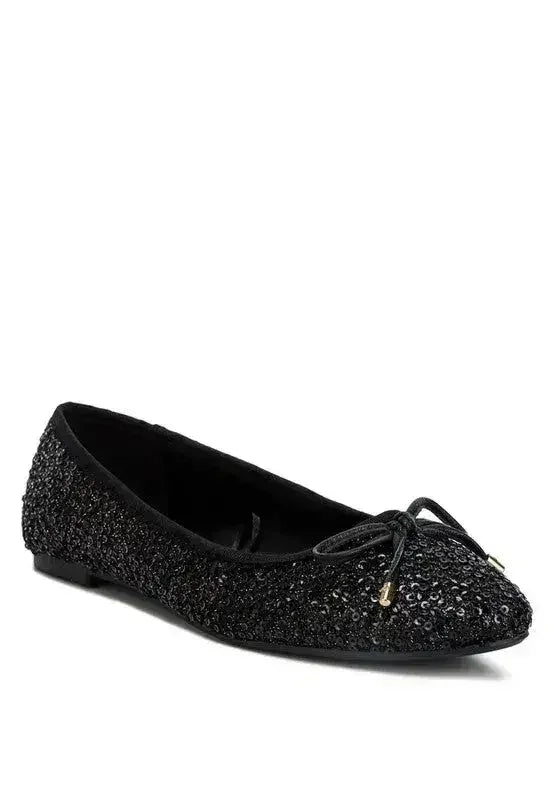 Sequin Ballet Flats - Glam Comfort Shoes | Femstylo - Femstylo