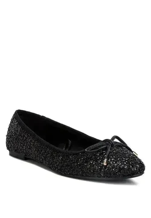 Sequin Ballet Flats - Glam Comfort Shoes | Femstylo - Femstylo