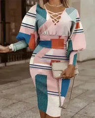 Casual Printed Dress - Women's Lightweight Sleeveless Dress - Femstylo