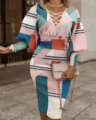 Casual Printed Dress - Women's Lightweight Sleeveless Dress - Femstylo