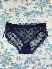 Black Mesh Star Panty - Femstylo