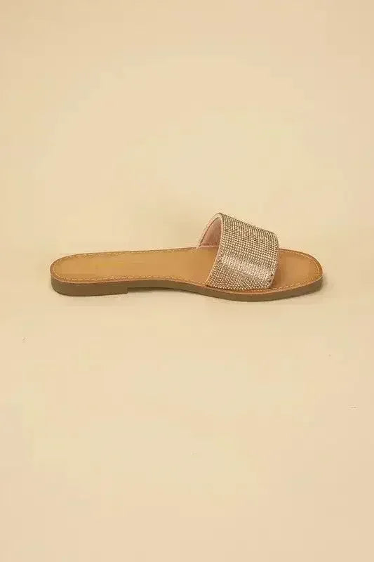 JUSTICE-S Rhinestone Slides - Femstylo