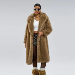 Royal Faux Fur Maxi Coat – 25 Edition - Femstylo