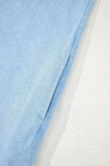 Beau Blue Mineral Wash Pocket Tank Mini Dress - Femstylo