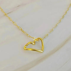 Heart And Chain Necklace - Femstylo