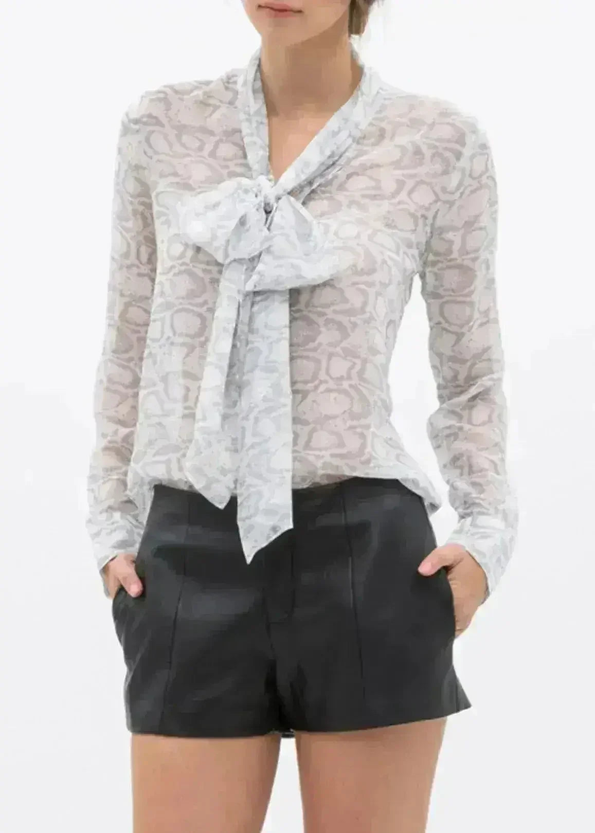 Women's PU Leather Shorts In Black - Femstylo