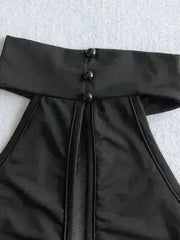 Cutout Grecian Neck Dress - Femstylo