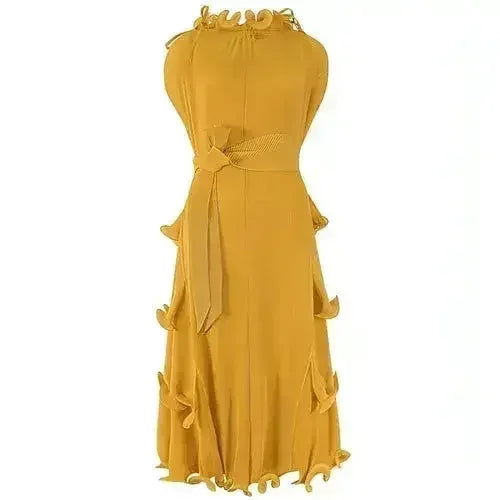 A1. Autumn Short Sleeve Pleated Design Affordable Luxury Fashion - Femstylo