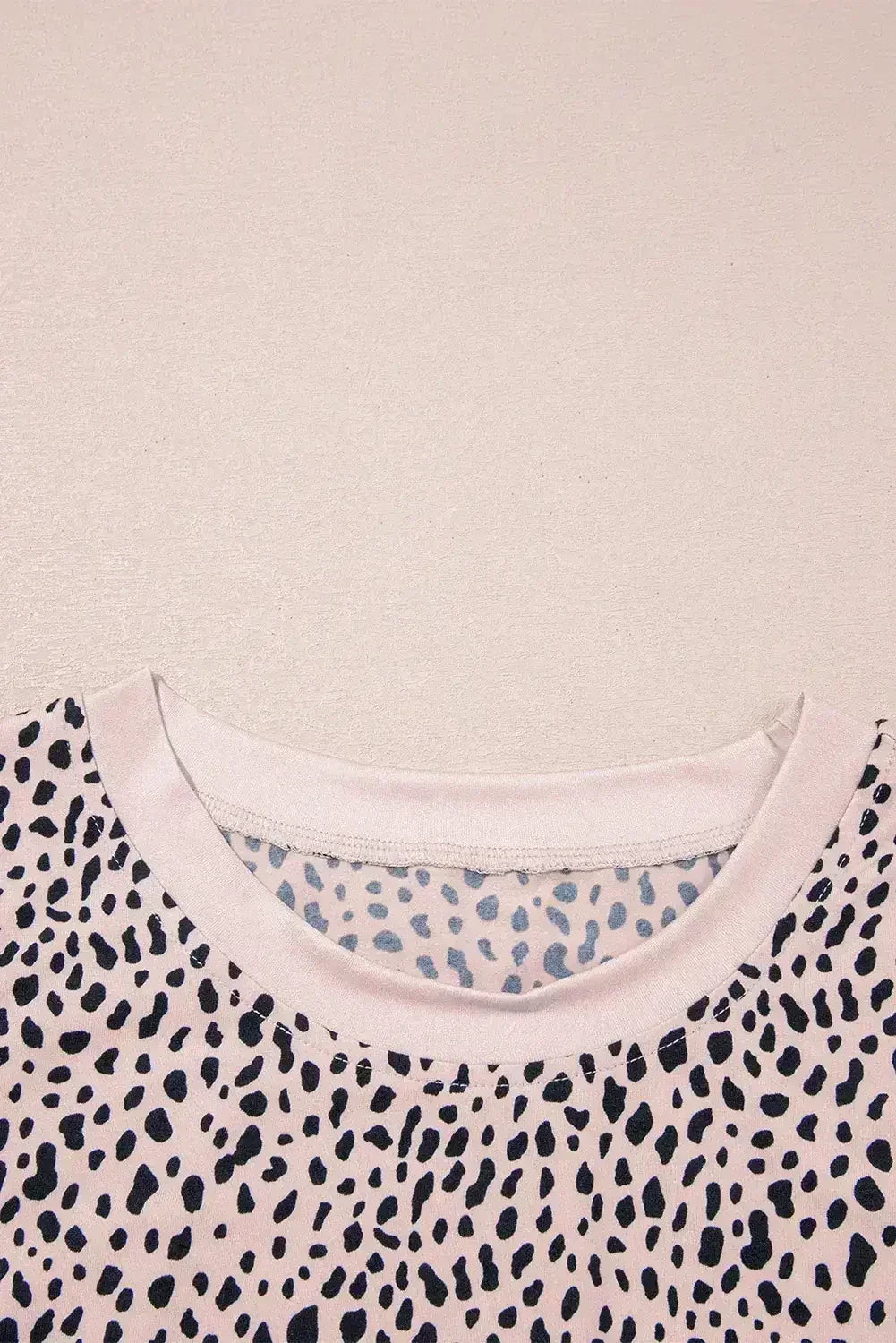 Apricot Allover Leopard Print Round Neck Tank Top - Femstylo