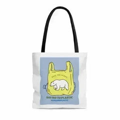 Save Earth Polar Bear Edition Shopper Tote Bag Medium - Femstylo
