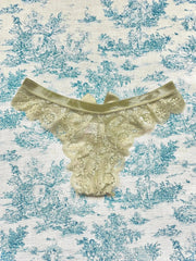 Green Lace Bow Panty - Luxurious Cotton Lingerie | Femstylo - Femstylo