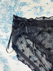 Black Mesh Star Panty - Femstylo