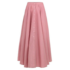 ARUM Pleated Maxi Skirt in Blush Pink - Femstylo
