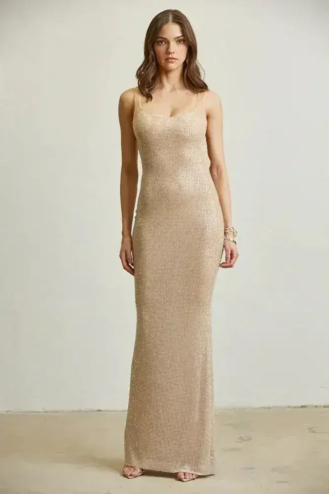 Crystal Mirage Gown Dress - Femstylo