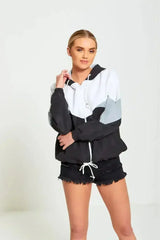 Two Tone Cagoule Jacket for Women - Femstylo