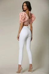 Square Neck Puff Sleeve Top – Elegant & Trendy for Every Occasion - Femstylo