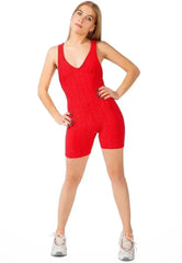 Back Cross Strap Yoga Jumpsuit – Moisture-Wicking 95% Polyester - Femstylo