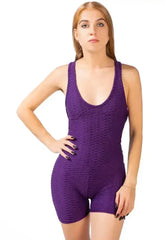 Back Cross Strap Yoga Jumpsuit – Moisture-Wicking 95% Polyester - Femstylo