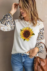 Sunflower Graphic Animal Top - Femstylo