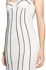 Bella Dress - Bustier lace mermaid dress with black piping detail - Femstylo