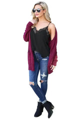 Black Delicate Balance Lace Cami Tank Top - Femstylo