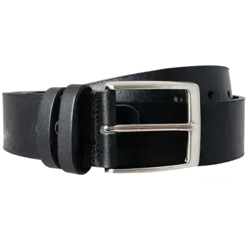 40 mm Bridle Leather Belt Black - Femstylo