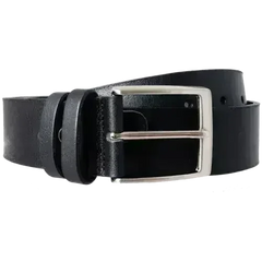40 mm Bridle Leather Belt Black - Femstylo