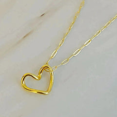 Heart And Chain Necklace - Femstylo