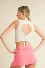 Corset Inspired Cropped Tank Top - Femstylo