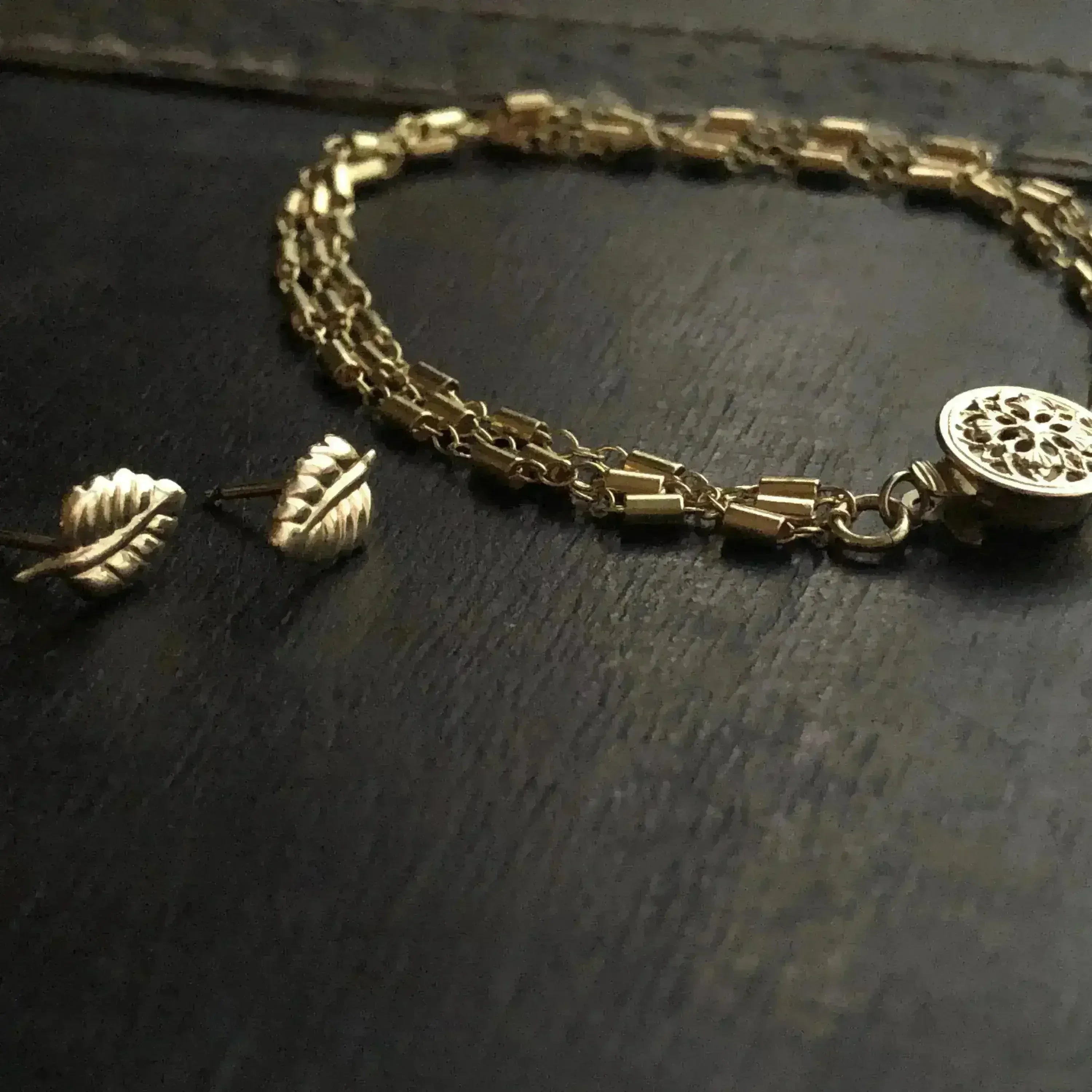 Marilena 3-Layer Gold Fill Bracelet – Filigree Clasp - Femstylo