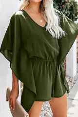 Casual Green Born To Fly Kimono Romper - Femstylo