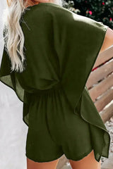 Casual Green Born To Fly Kimono Romper - Femstylo