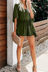 Casual Green Born To Fly Kimono Romper - Femstylo