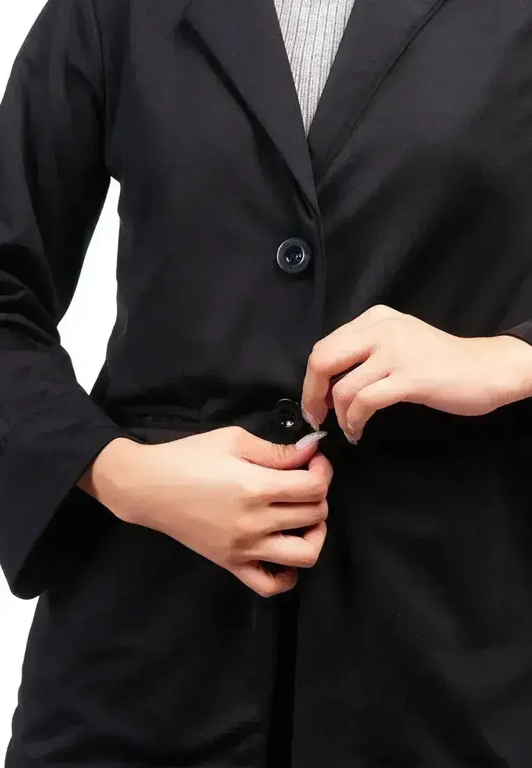 Casual Oversized Double Breasted Jacket - Femstylo